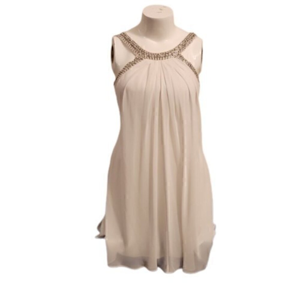 [Scarlett] Halter Top Flowy White Dress - Size 12